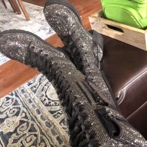 Billionaire bling brigade combat boots